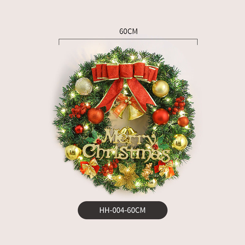 60cm Christmas wreath with ornaments