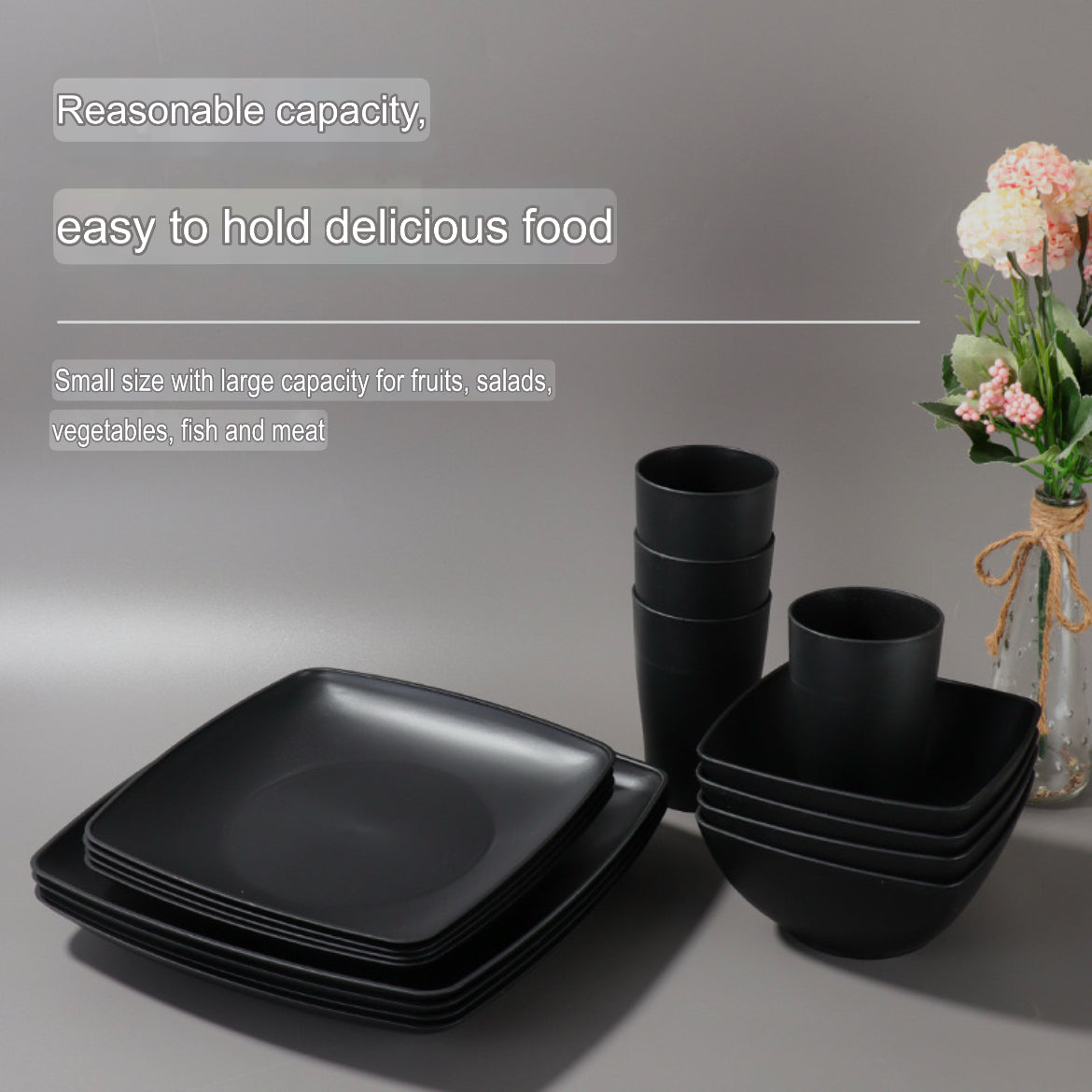 32pcs Square dinner set