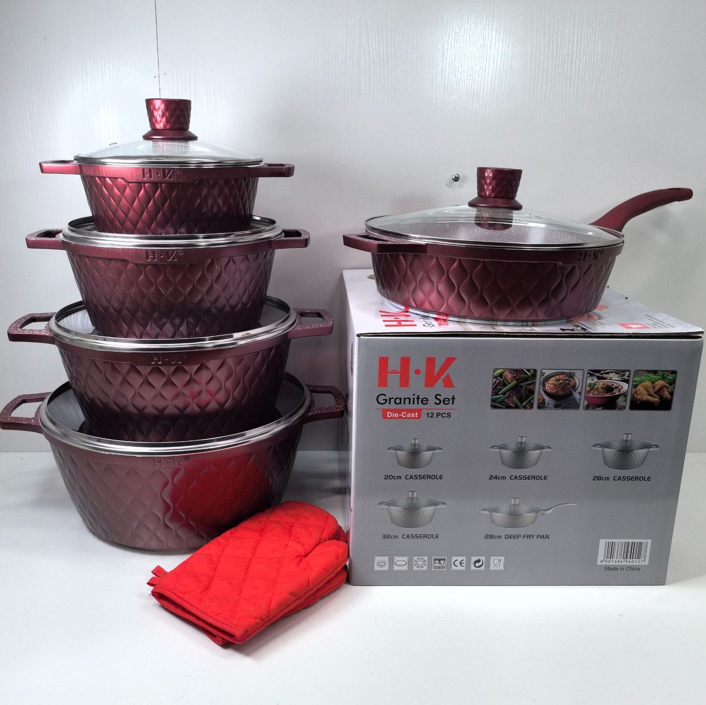 5 piece granite cookware set