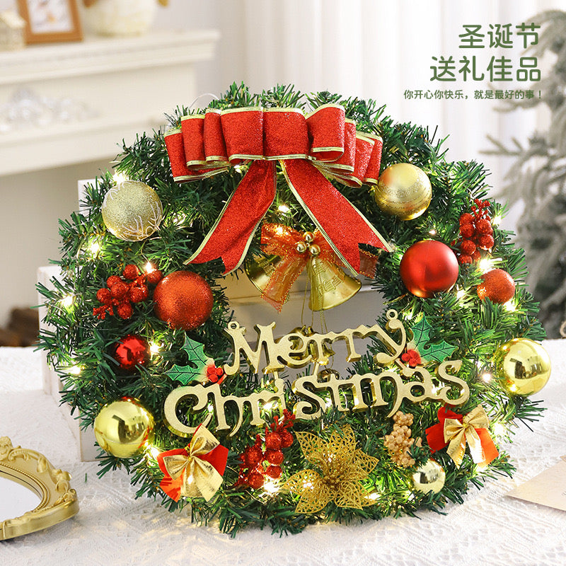 60cm Christmas wreath with ornaments