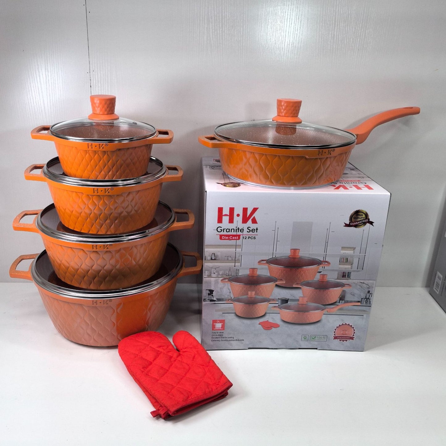 5 piece granite cookware set