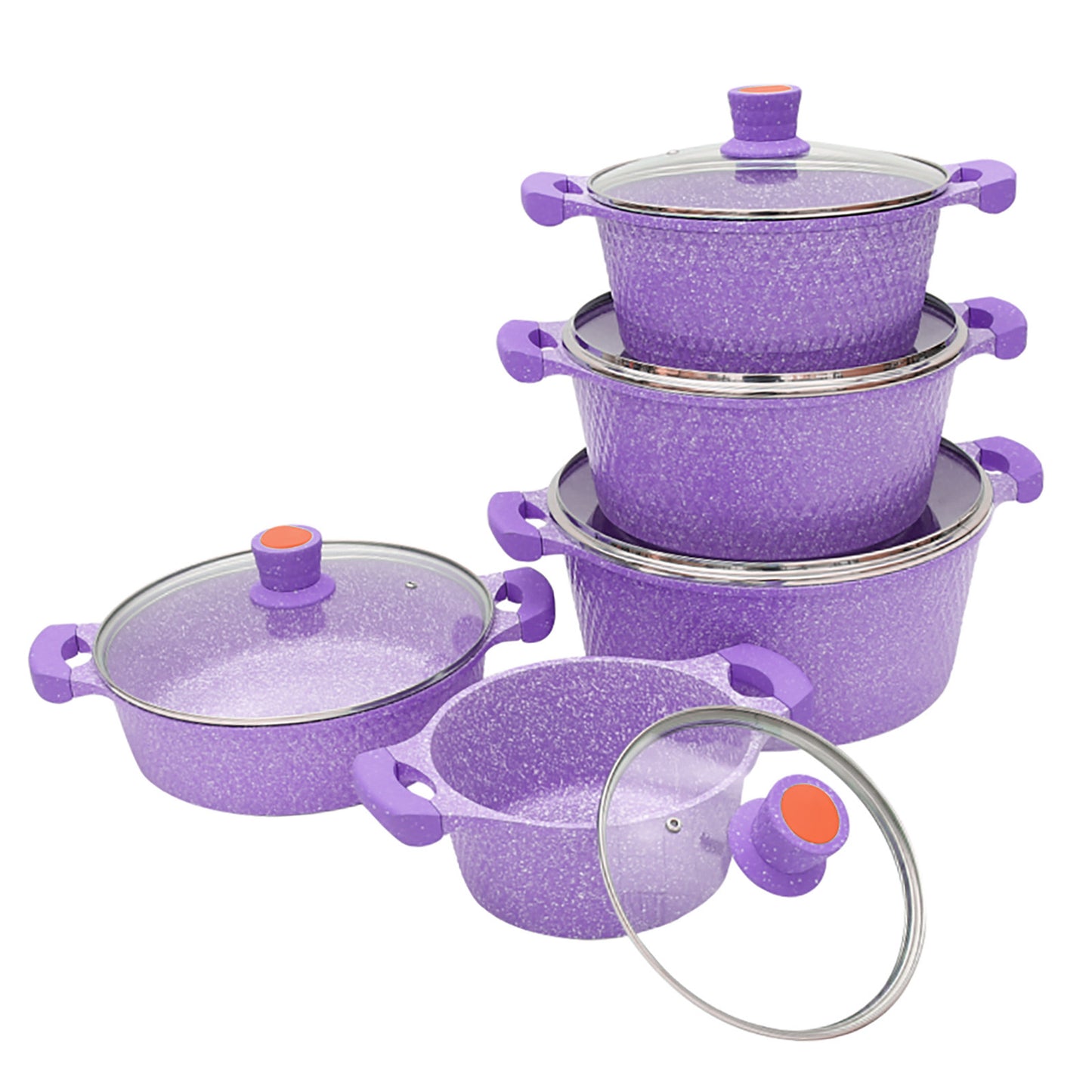 5 piece die cast cookware set