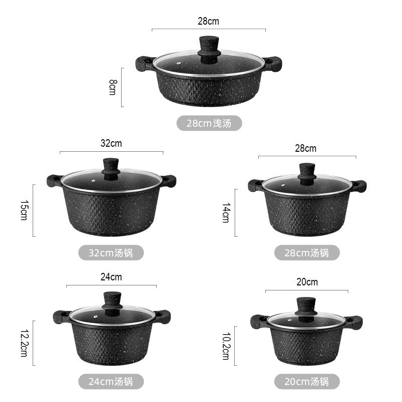 5 piece die cast cookware set