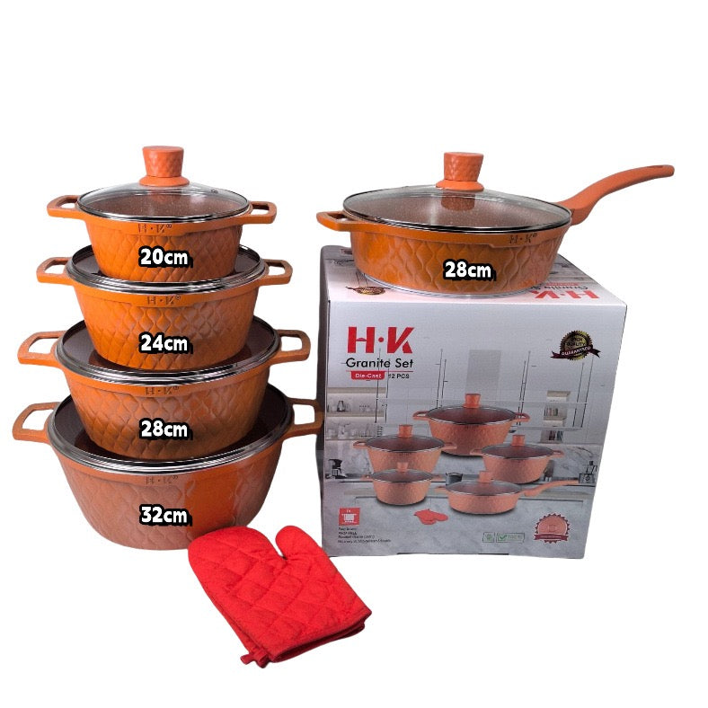 5 piece granite cookware set