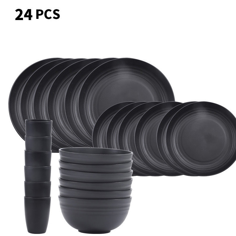 Wheat straw dinner set