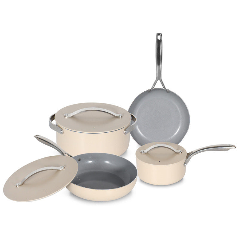 4 piece ceramic pot set