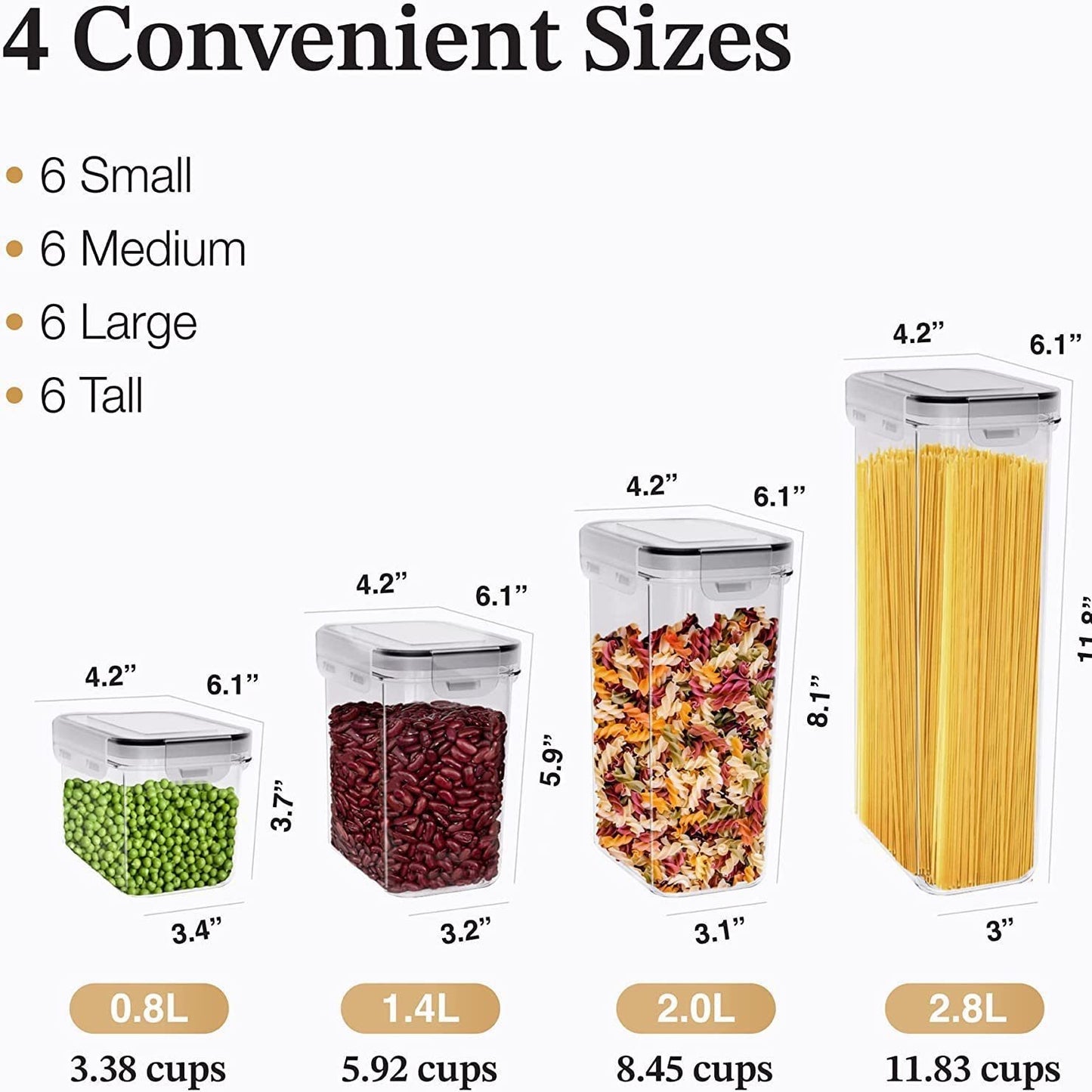 24piece storage jars