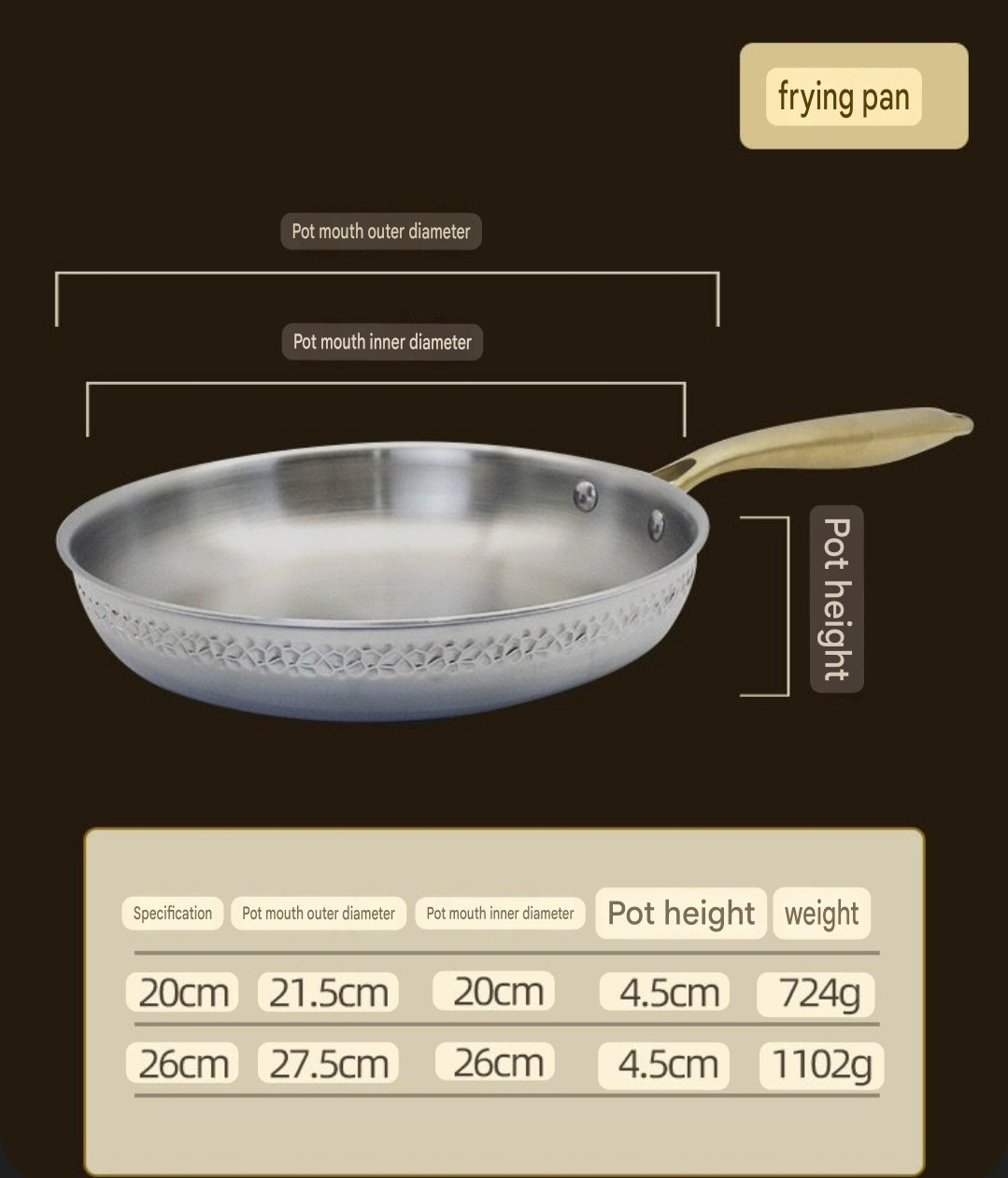 6 piece hammered steel set