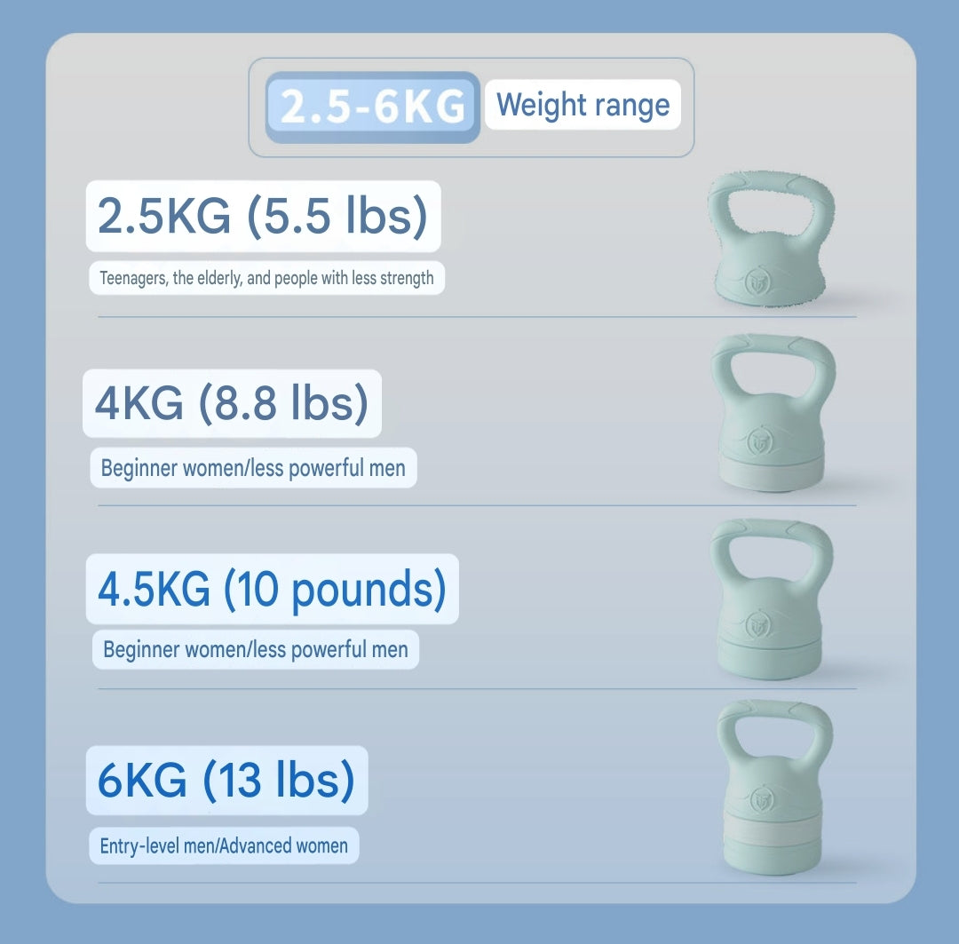 6kg adjustable kettlebell