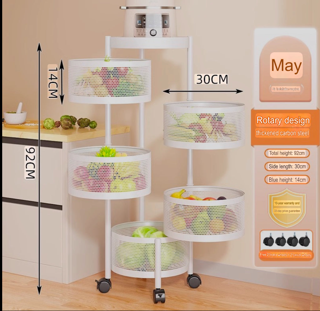 5 Layer Round multifunction rack
