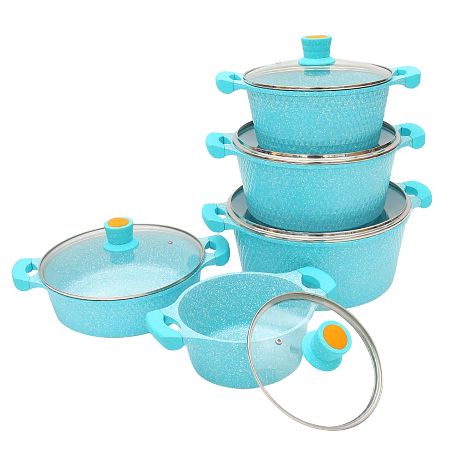5 piece die cast cookware set