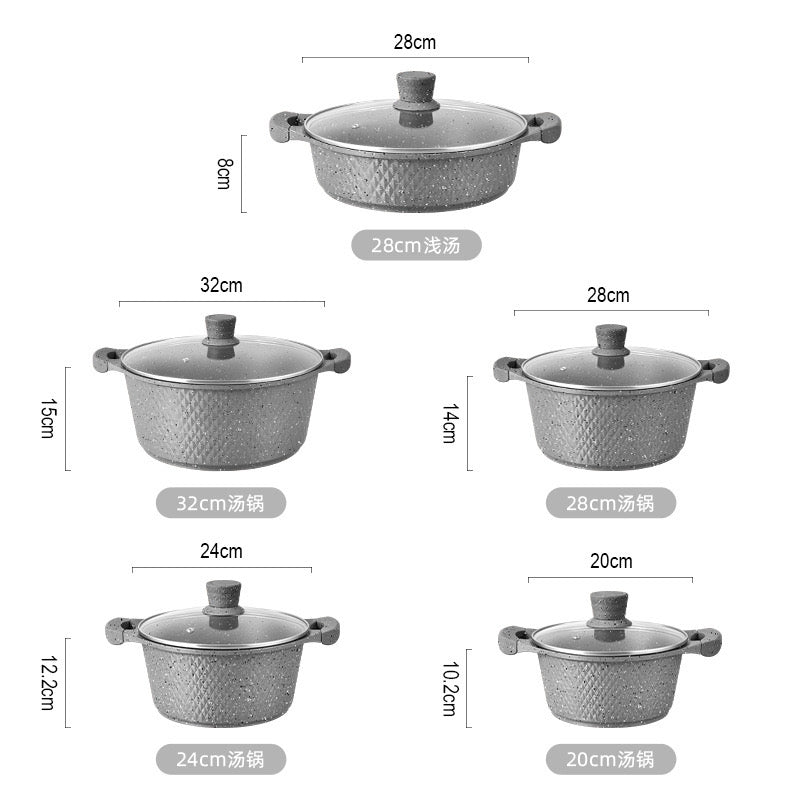 5 piece die cast cookware set