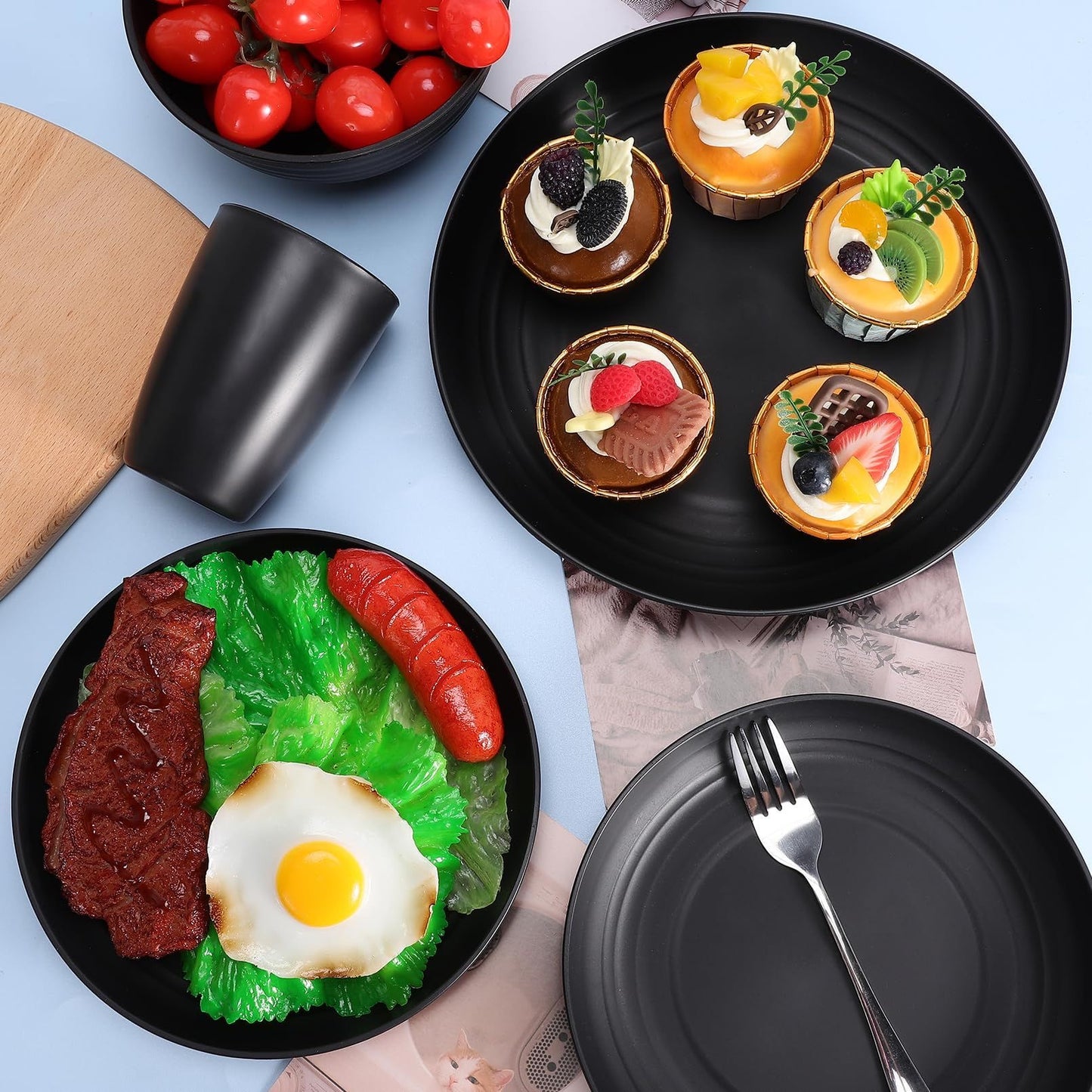 Wheat straw dinner set
