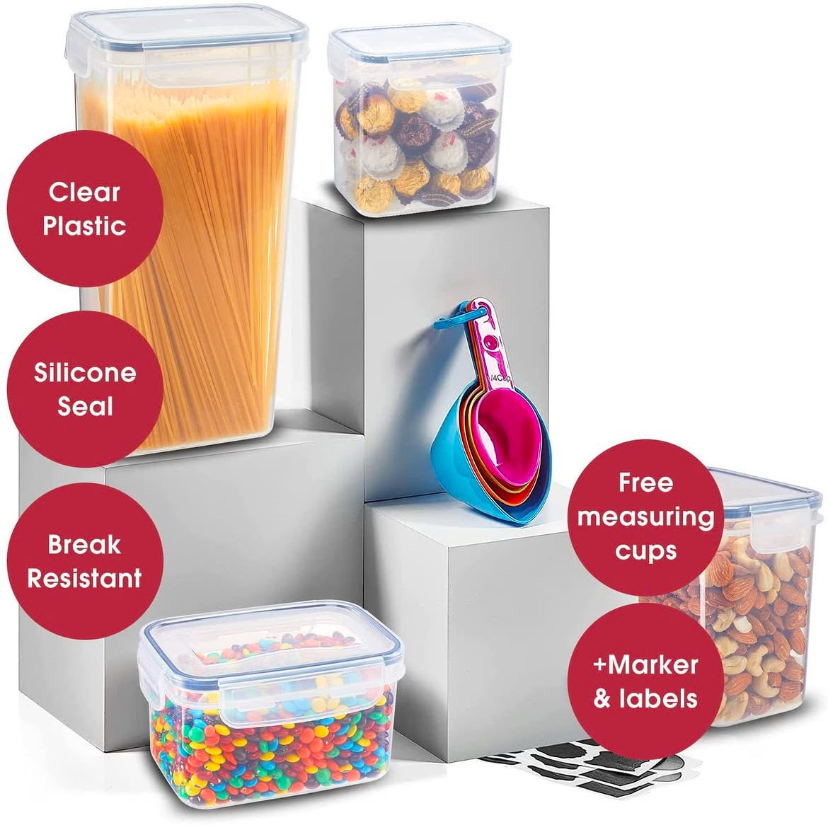 24piece storage jars