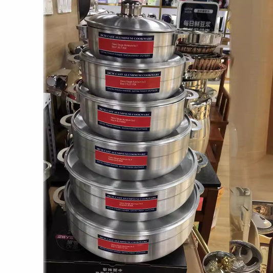 6 piece aluminium pot set