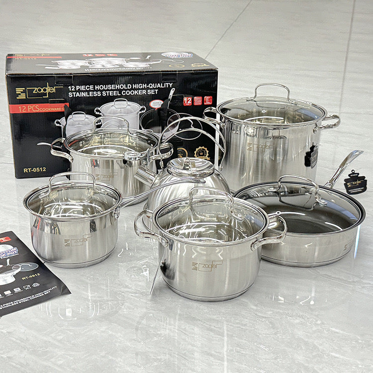 6 piece stainless steel