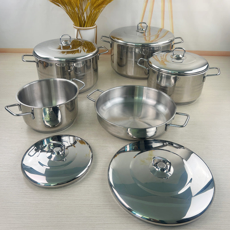 5 piece stainless steel pot