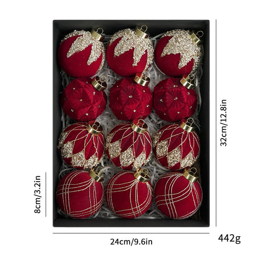 12 Christmas ornaments