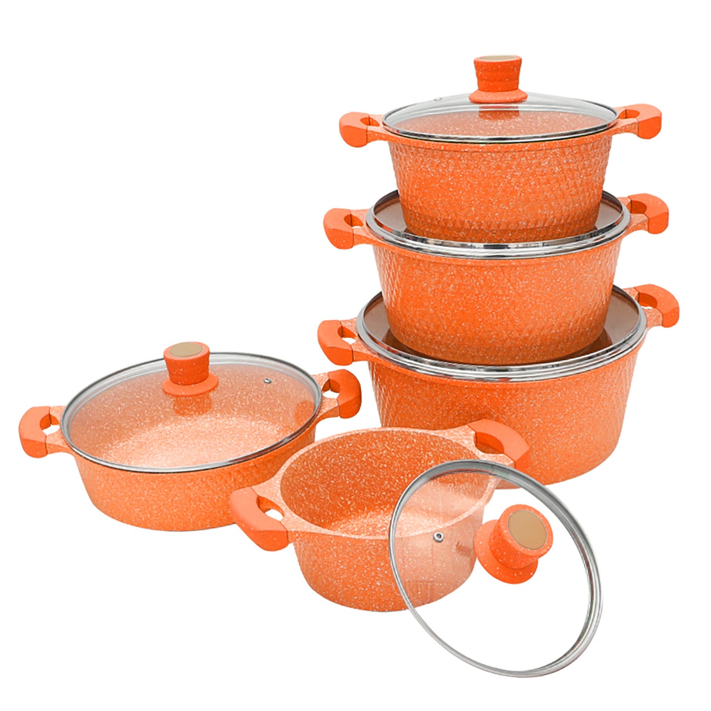 5 piece die cast cookware set