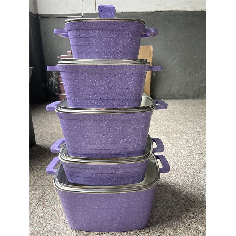 5 piece die cast pot set