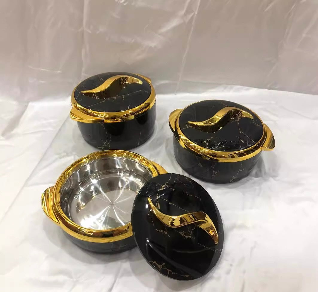 3 piece set food warmer - 1.5L, 2L, 2.5L