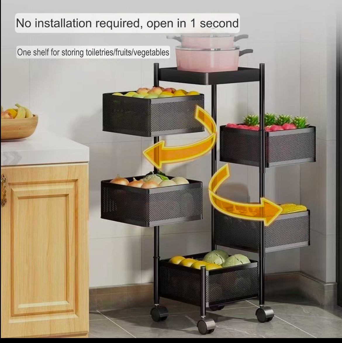 5 Layer Square multifunction rack