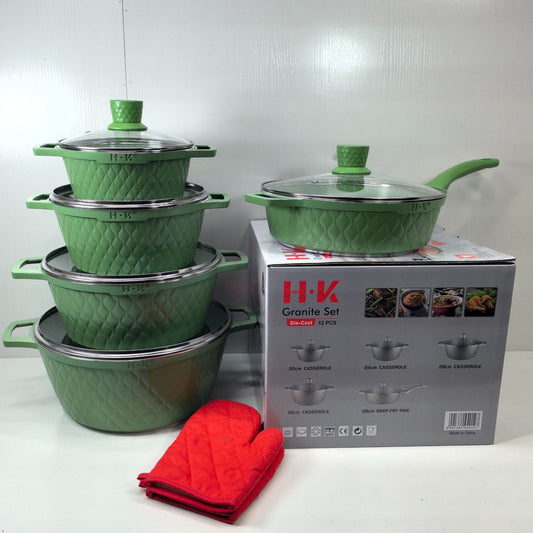 5 piece granite cookware set
