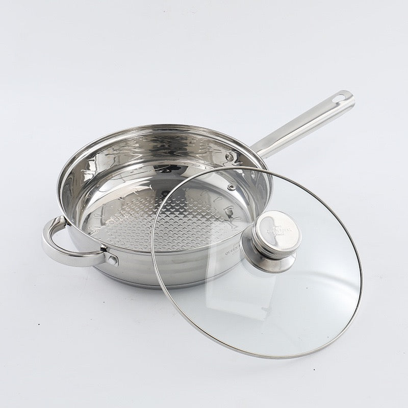 6 piece Queen royal steel set