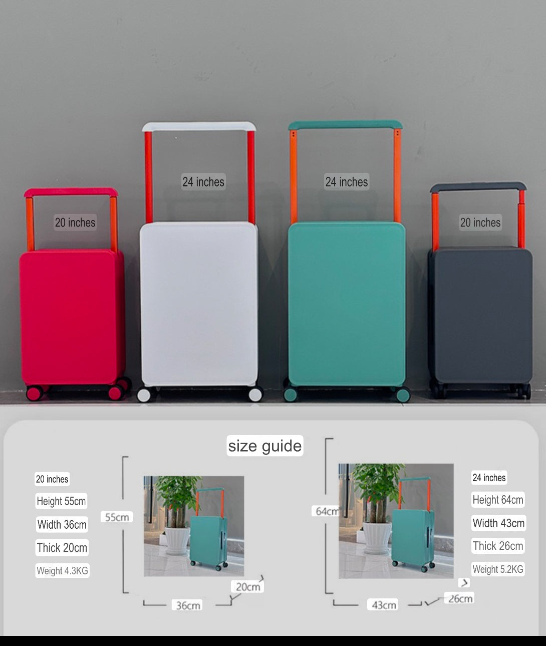 2 piece travel box set - 20, 24inches