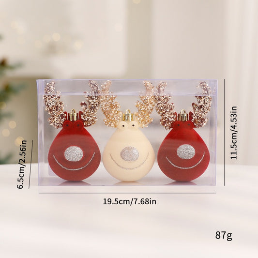 3 Christmas ornaments