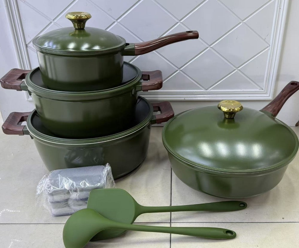 4 piece granite pot set