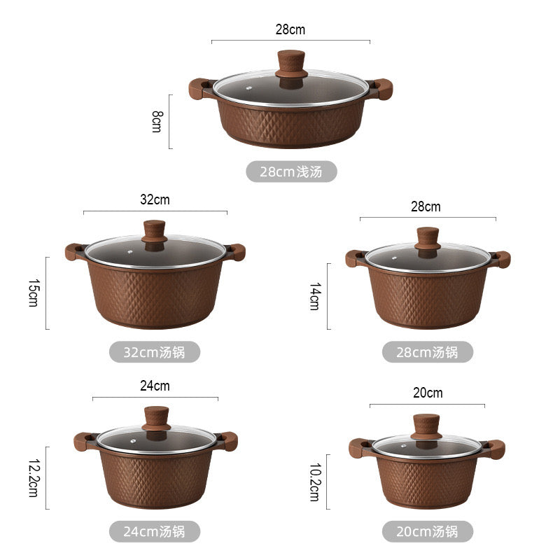 5 piece die cast cookware set
