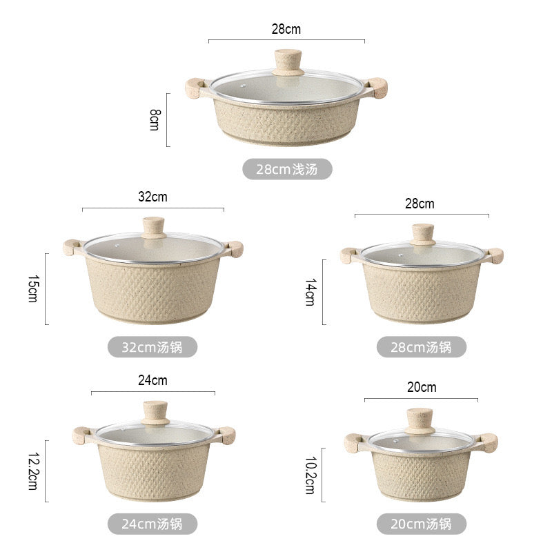 5 piece die cast cookware set