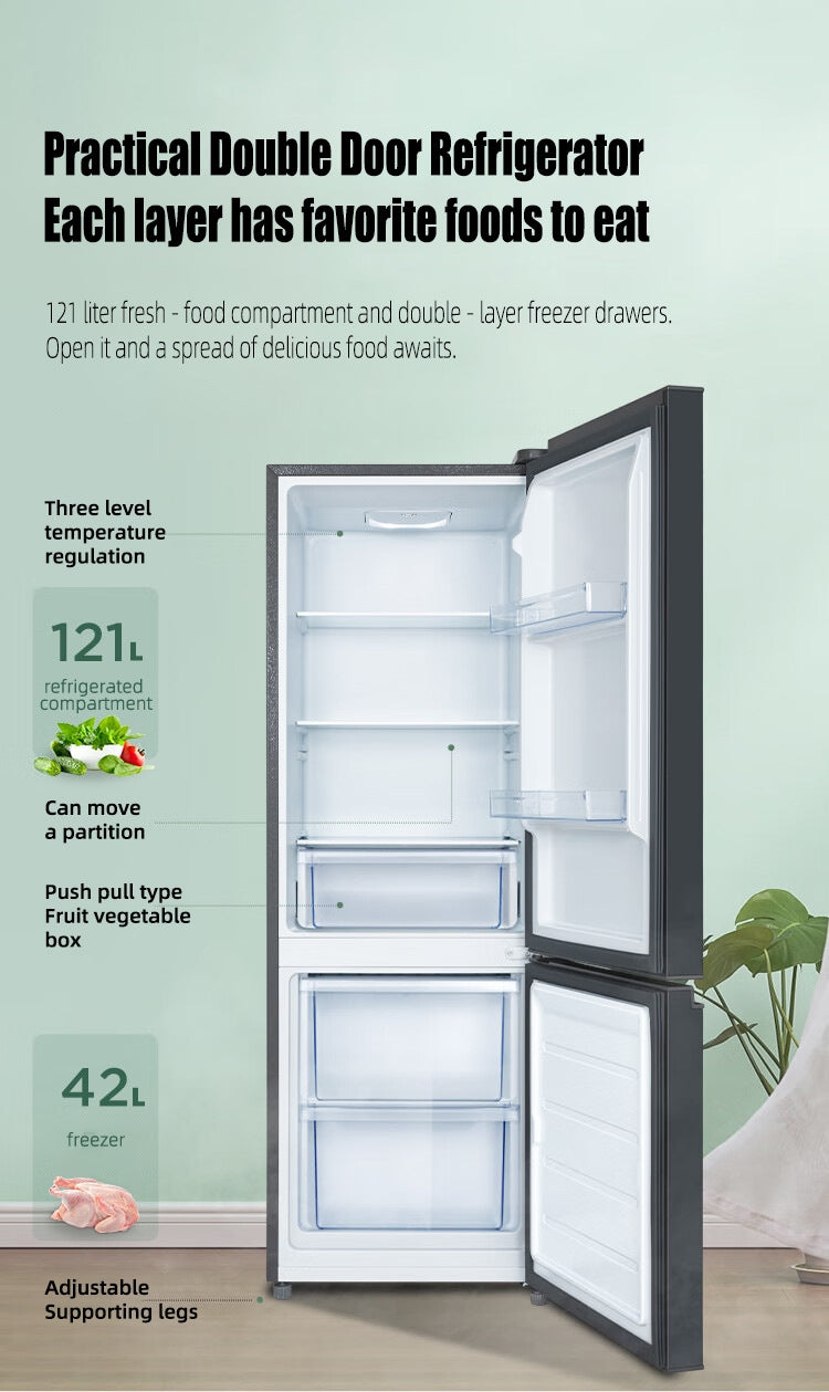 TCL double door 121L fridge