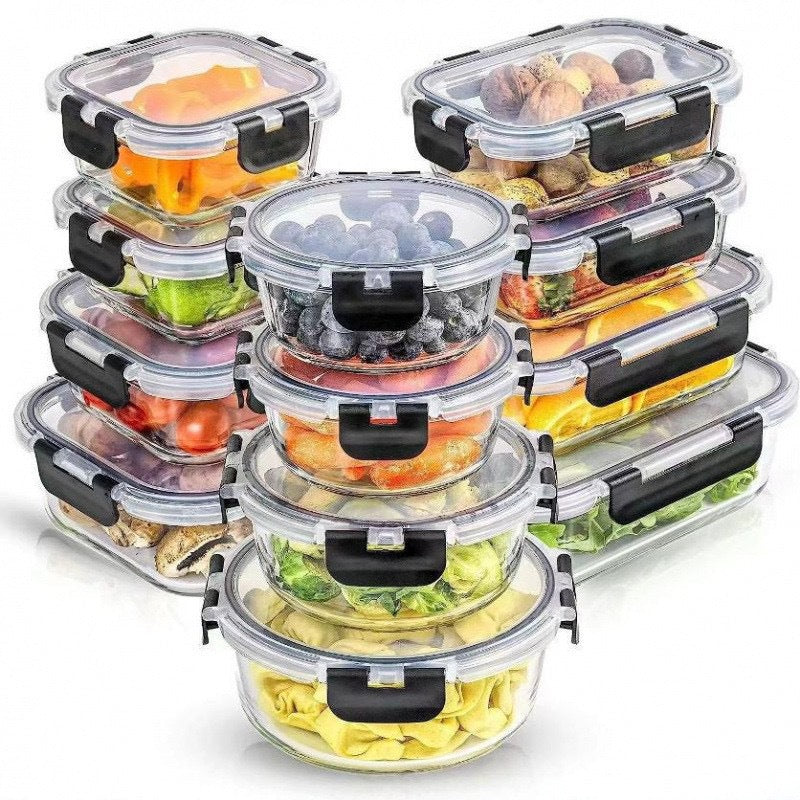 12 piece set borosilicate glass bowls