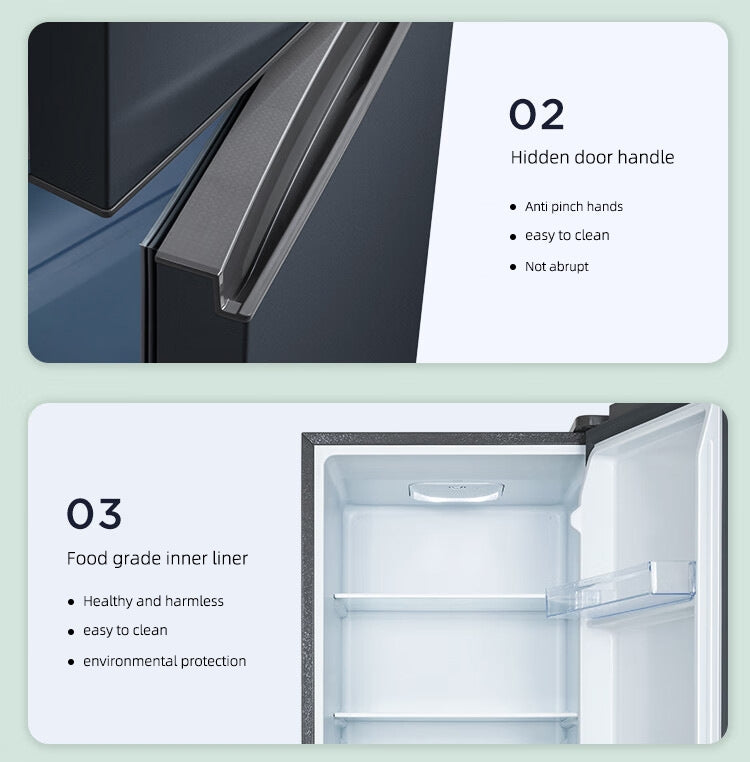 TCL double door 121L fridge