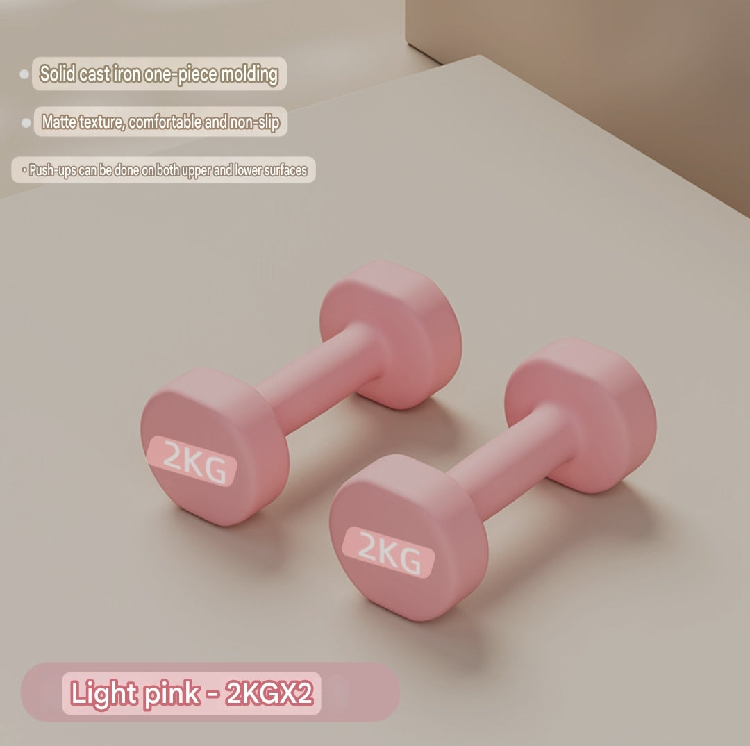 2 Set Pink Dumb bells