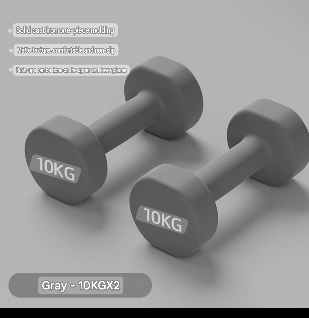 2 Set Grey Dumbbells