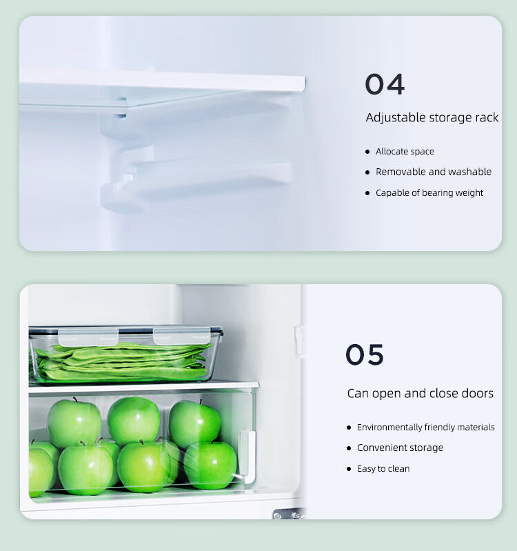 TCL double door 121L fridge