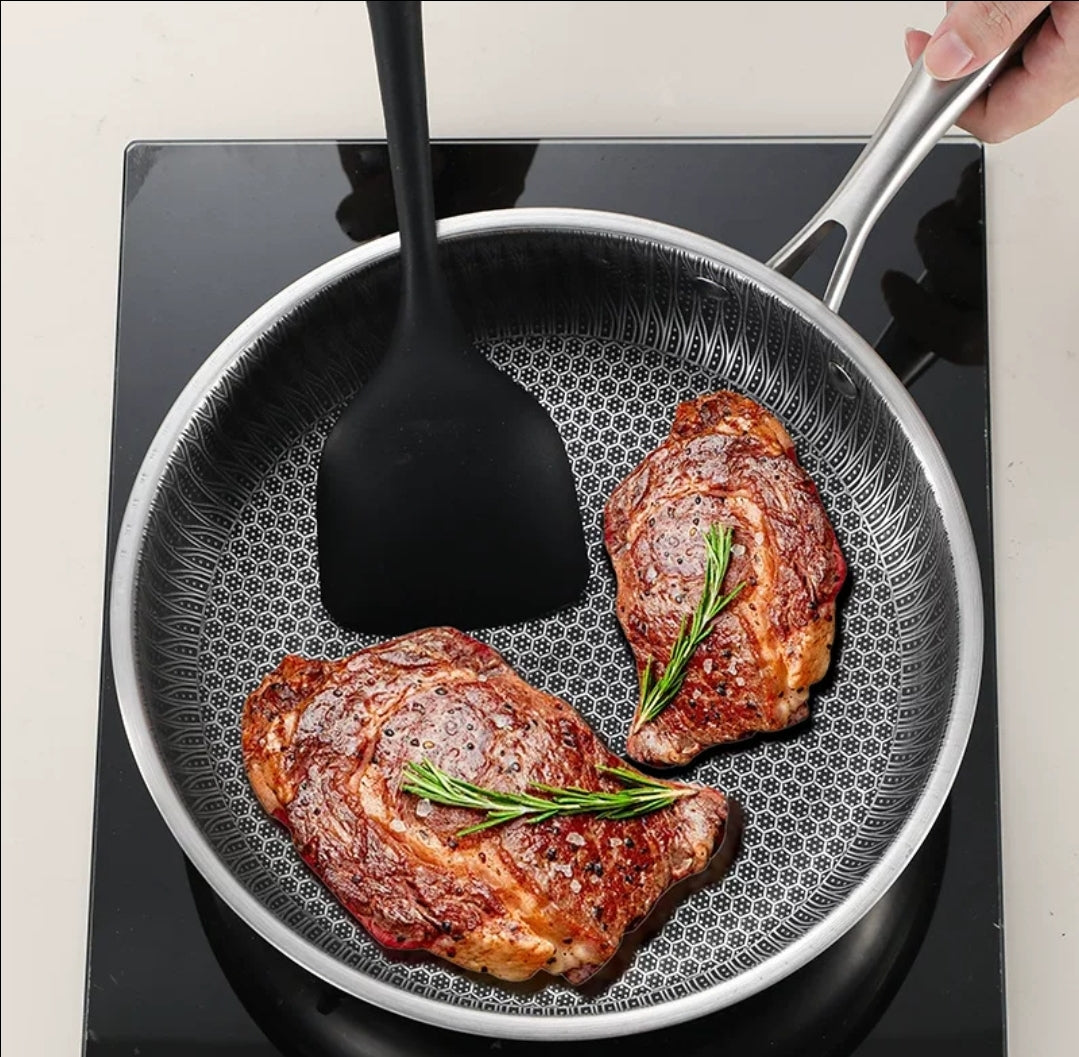 3 piece non-stick honeycomb frying pan - 24,26,28cm